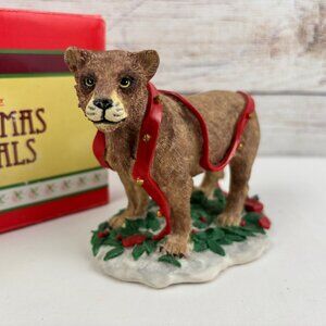 Silver Deer Tom Rubel Christmas Animals Lioness Figurine